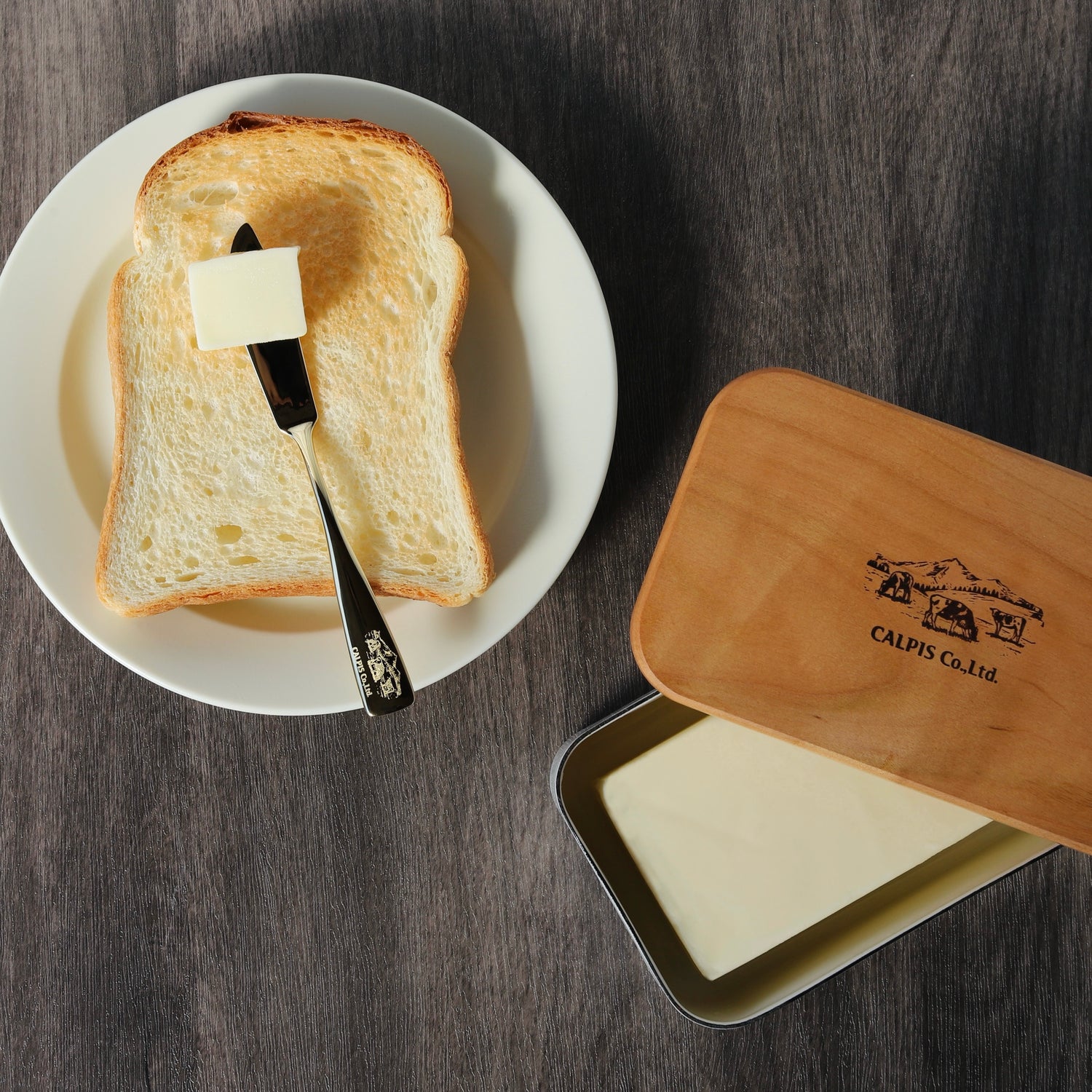 オリジナル バターケース＆バターナイフセット